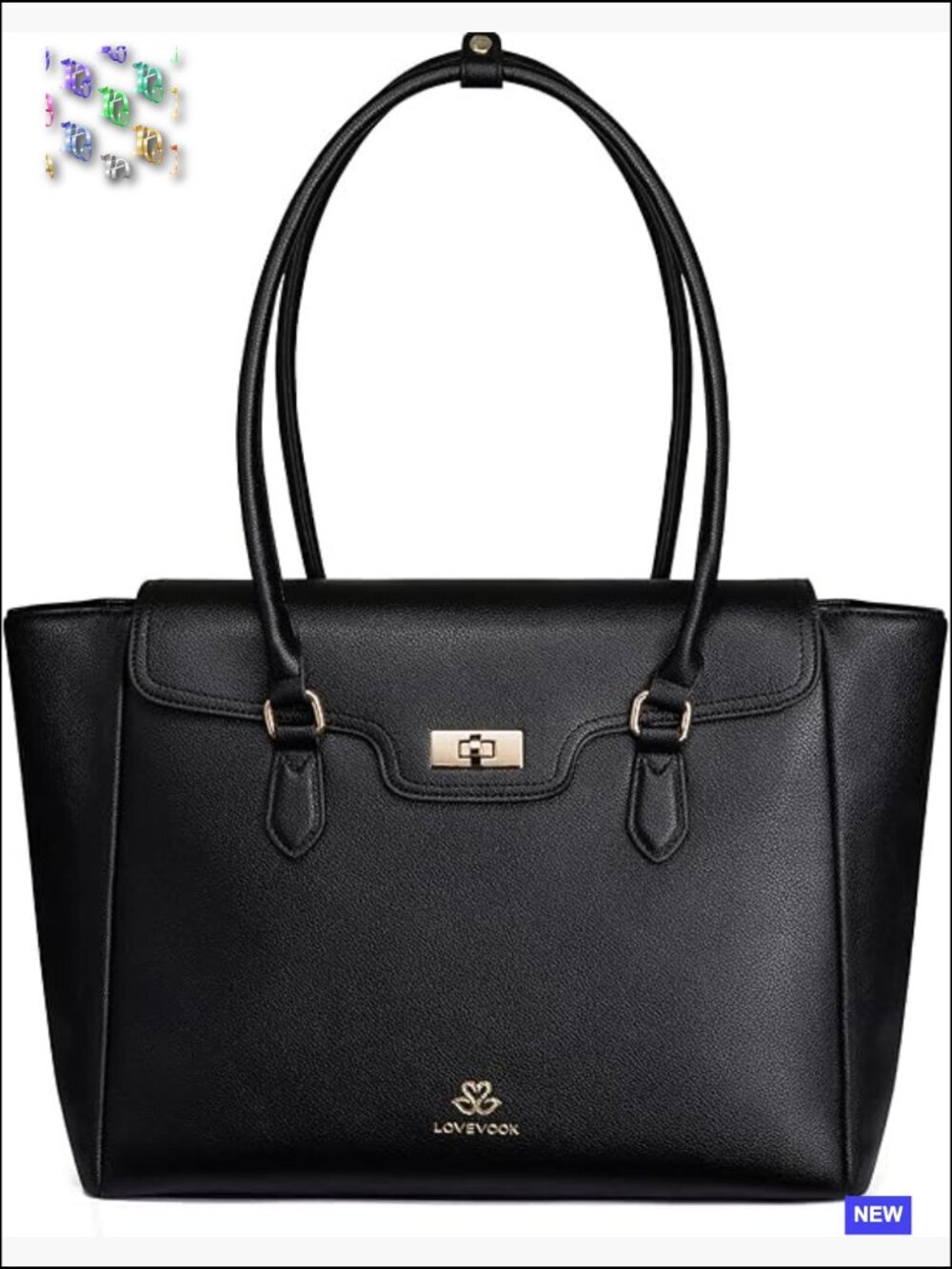 Professional Laptop Tote Bag Soft Leather Work Briefcase Shoulder Purse Chic